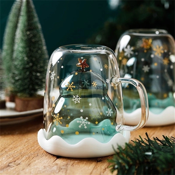 Christmas Tree Glasses Mugs - Christmas Tree Glasses Mugs - Image 2 of 3