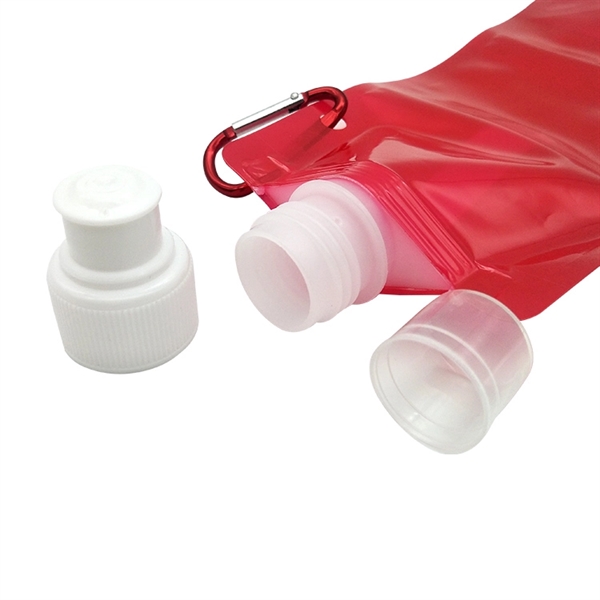 Folding Water Bag With Carabiner - Folding Water Bag With Carabiner - Image 1 of 3