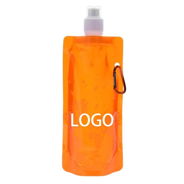 Folding Water Bag With Carabiner - Folding Water Bag With Carabiner - Image 2 of 3