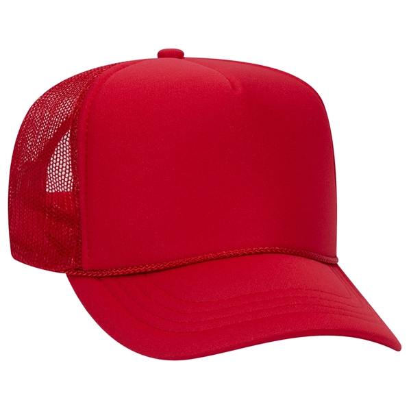 Otto Youth, Kids 5-Panel High Crown Foam Trucker Hat - Otto Youth, Kids 5-Panel High Crown Foam Trucker Hat - Image 2 of 20