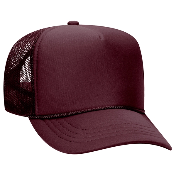 Otto Youth, Kids 5-Panel High Crown Foam Trucker Hat - Otto Youth, Kids 5-Panel High Crown Foam Trucker Hat - Image 7 of 20