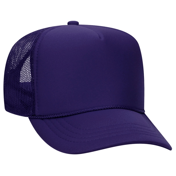 Otto Youth, Kids 5-Panel High Crown Foam Trucker Hat - Otto Youth, Kids 5-Panel High Crown Foam Trucker Hat - Image 8 of 20