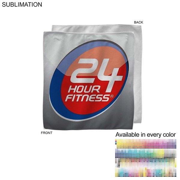 Microfiber Cooling Refresher Towel 12x12 Sublimated - Microfiber Cooling Refresher Towel 12x12 Sublimated - Image 0 of 2