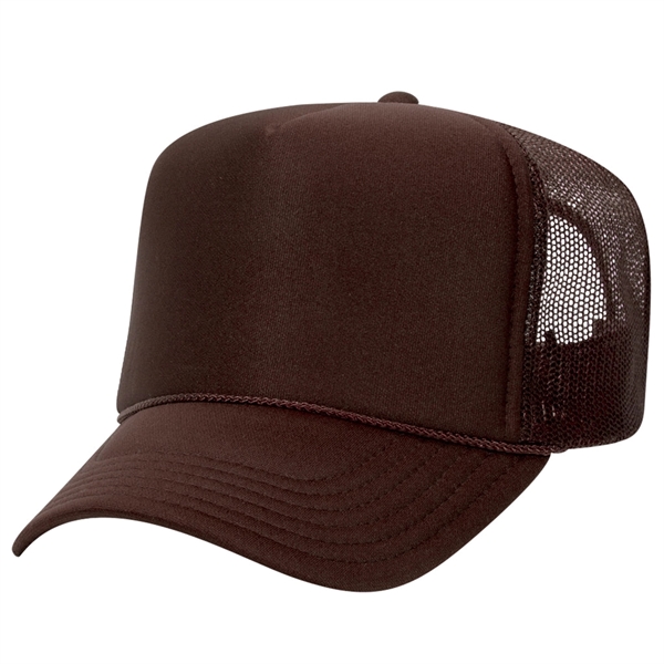 Otto 5 Panel High Crown Foam Trucker Hat - Otto 5 Panel High Crown Foam Trucker Hat - Image 9 of 57