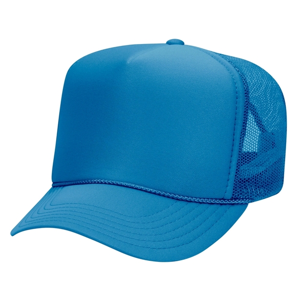 Otto 5 Panel High Crown Foam Trucker Hat - Otto 5 Panel High Crown Foam Trucker Hat - Image 10 of 57