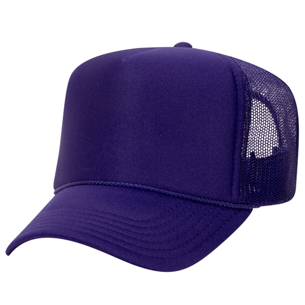 Otto 5 Panel High Crown Foam Trucker Hat - Otto 5 Panel High Crown Foam Trucker Hat - Image 12 of 57