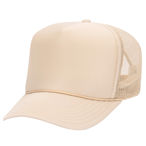 Otto 5 Panel High Crown Foam Trucker Hat - Otto 5 Panel High Crown Foam Trucker Hat - Image 15 of 57