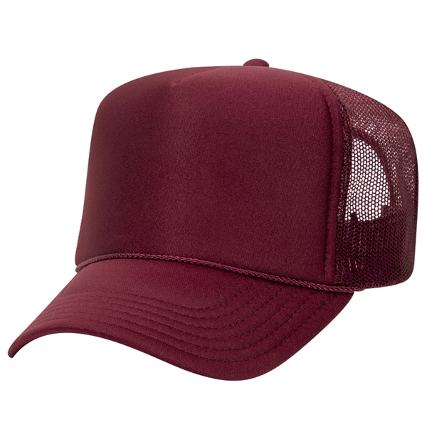 Otto 5 Panel High Crown Foam Trucker Hat - Otto 5 Panel High Crown Foam Trucker Hat - Image 18 of 57