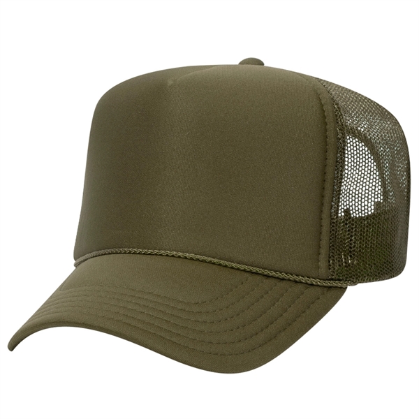 Otto 5 Panel High Crown Foam Trucker Hat - Otto 5 Panel High Crown Foam Trucker Hat - Image 19 of 57