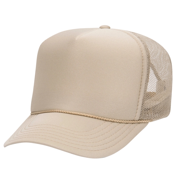 Otto 5 Panel High Crown Foam Trucker Hat - Otto 5 Panel High Crown Foam Trucker Hat - Image 23 of 57