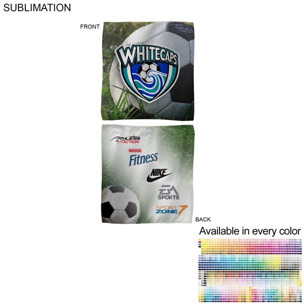Sponsorship Rally Towel, 12x12, Sublimated