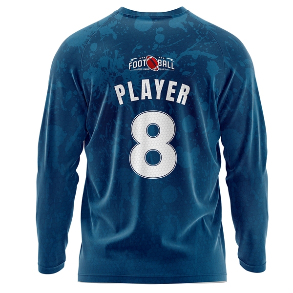 Unisex 160 GSM Football Mesh Long Sleeve Jersey T-Shirt - Unisex 160 GSM Football Mesh Long Sleeve Jersey T-Shirt - Image 1 of 3