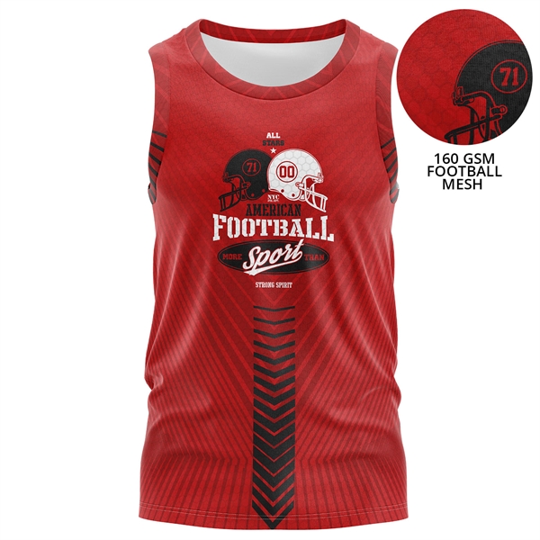 Unisex 160 GSM Football Mesh Sleeveless Tank Tops - Unisex 160 GSM Football Mesh Sleeveless Tank Tops - Image 0 of 1