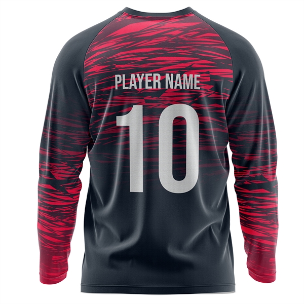 Unisex 150 GSM Jacquard Mesh Long Sleeve Sublimation T-Shirt - Unisex 150 GSM Jacquard Mesh Long Sleeve Sublimation T-Shirt - Image 1 of 3