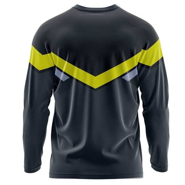 Unisex 150 GSM Short Hole Mesh Long Sleeve Jersey TShirt - Unisex 150 GSM Short Hole Mesh Long Sleeve Jersey TShirt - Image 1 of 3