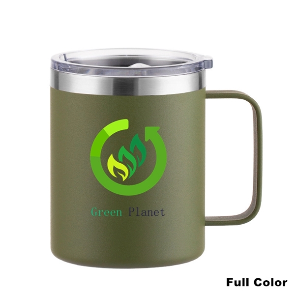 12 oz Stainless Steel Insulated Coffee Mug with Handle - 12 oz Stainless Steel Insulated Coffee Mug with Handle - Image 1 of 48