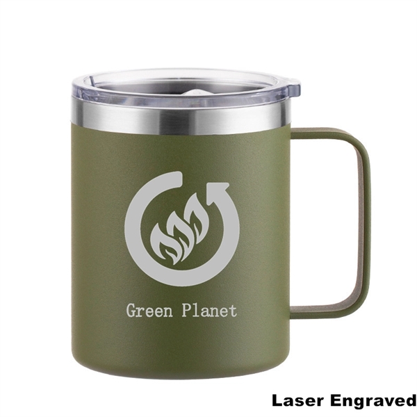 12 oz Stainless Steel Insulated Coffee Mug with Handle - 12 oz Stainless Steel Insulated Coffee Mug with Handle - Image 2 of 48