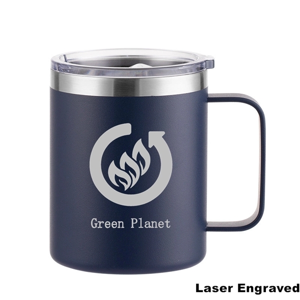 12 oz Stainless Steel Insulated Coffee Mug with Handle - 12 oz Stainless Steel Insulated Coffee Mug with Handle - Image 17 of 48