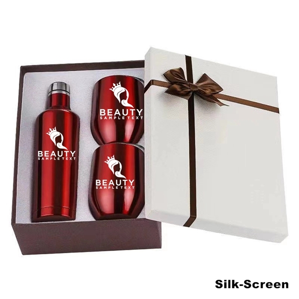 Sublimation Stainless Steel Wine Chiller Gift Set - Sublimation Stainless Steel Wine Chiller Gift Set - Image 27 of 30