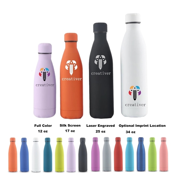 12/17 oz Double Wall Vacuum Insulated Metal Water Bottle - 12/17 oz Double Wall Vacuum Insulated Metal Water Bottle - Image 0 of 42