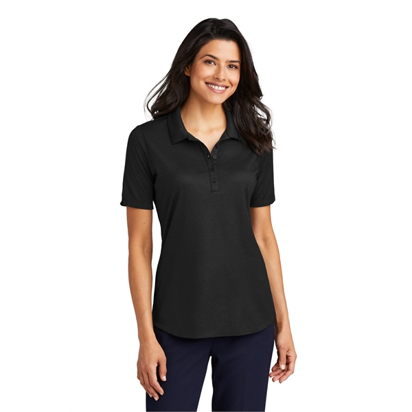 Port Authority Women's Fine Pique Blend Polo - Port Authority Women's Fine Pique Blend Polo - Image 15 of 19