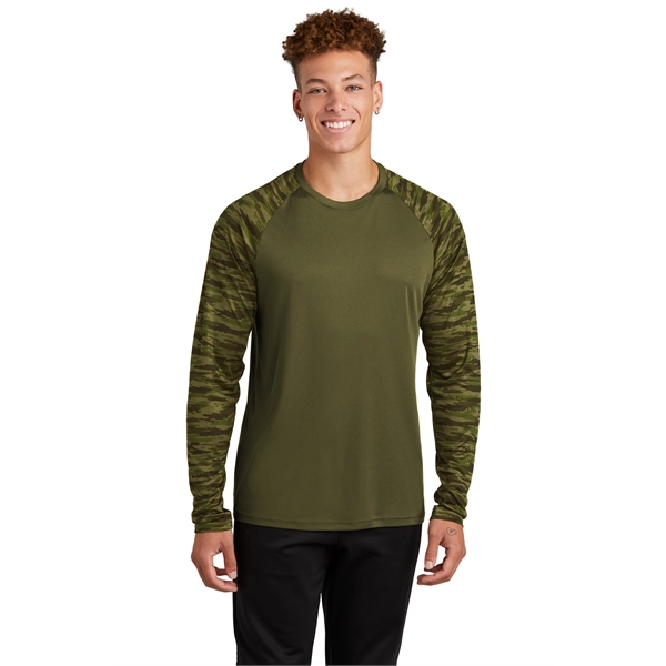 Sport-Tek Drift Camo Colorblock Long Sleeve Tee - Sport-Tek Drift Camo Colorblock Long Sleeve Tee - Image 4 of 29