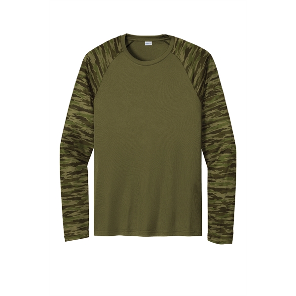 Sport-Tek Drift Camo Colorblock Long Sleeve Tee - Sport-Tek Drift Camo Colorblock Long Sleeve Tee - Image 7 of 29