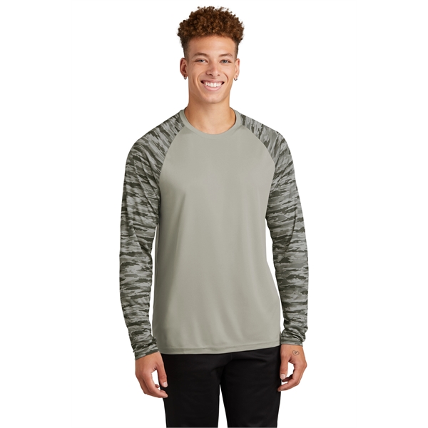 Sport-Tek Drift Camo Colorblock Long Sleeve Tee - Sport-Tek Drift Camo Colorblock Long Sleeve Tee - Image 9 of 29