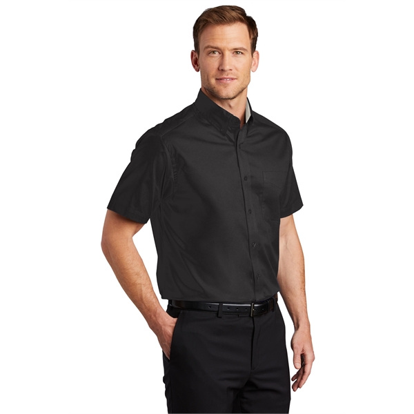 Port Authority Tall Short Sleeve Easy Care Shirt. - Port Authority Tall Short Sleeve Easy Care Shirt. - Image 128 of 149