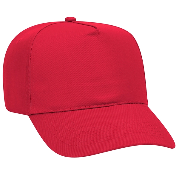 Otto 5 Panel Mid Profile Baseball Cap, Value Hat - Otto 5 Panel Mid Profile Baseball Cap, Value Hat - Image 1 of 3