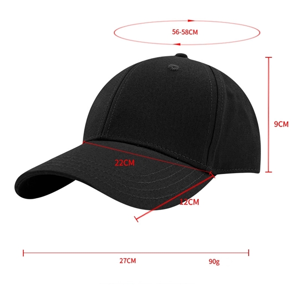 Adjustable Twill Baseball Cap Blank Plain Dad Hat Headwear - Adjustable Twill Baseball Cap Blank Plain Dad Hat Headwear - Image 1 of 4
