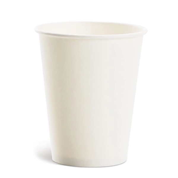 12 oz White Hot Coffee Paper Cups - 12 oz White Hot Coffee Paper Cups - Image 1 of 2