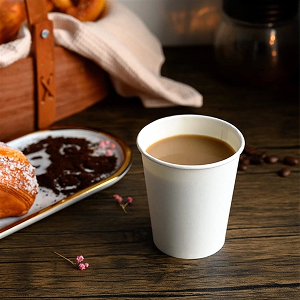 12 oz White Hot Coffee Paper Cups - 12 oz White Hot Coffee Paper Cups - Image 2 of 2