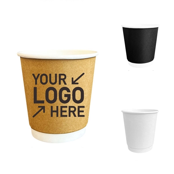 8 oz Double Wall Paper Coffee Cup - 8 oz Double Wall Paper Coffee Cup - Image 0 of 3