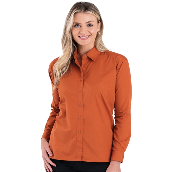 Ladies' L/S Value Poplin Shirt - Ladies' L/S Value Poplin Shirt - Image 12 of 13
