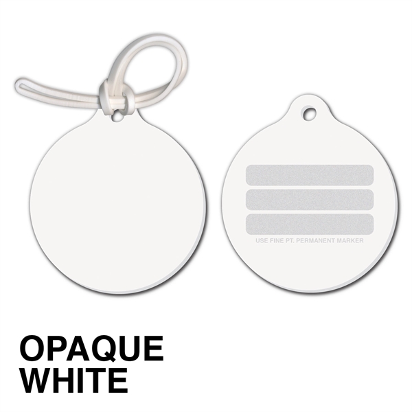 Bag & Luggage Tag - Large Round w/Tab - Full Color - Bag & Luggage Tag - Large Round w/Tab - Full Color - Image 1 of 1