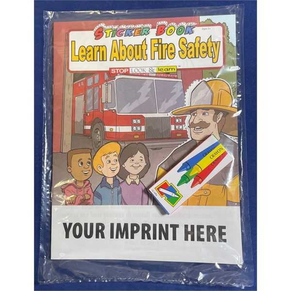Learn About Fire Safety Sticker Book Fun Pack - Learn About Fire Safety Sticker Book Fun Pack - Image 0 of 3