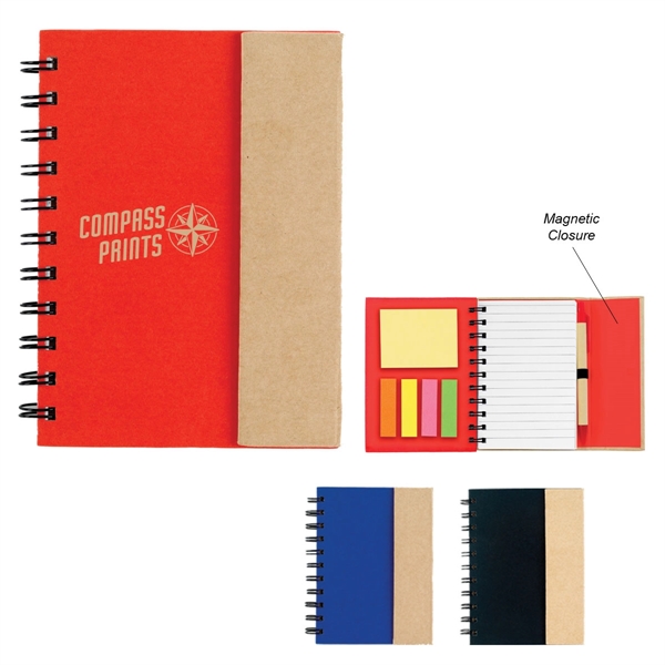 Small Spiral Notebook With Sticky Notes And Flags - Small Spiral Notebook With Sticky Notes And Flags - Image 0 of 9