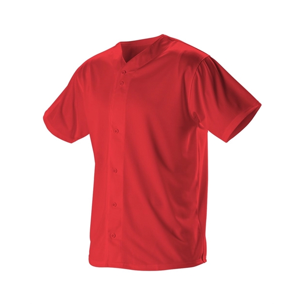 Alleson Athletic Full Button Lightweight Baseball Jersey - Alleson Athletic Full Button Lightweight Baseball Jersey - Image 11 of 13