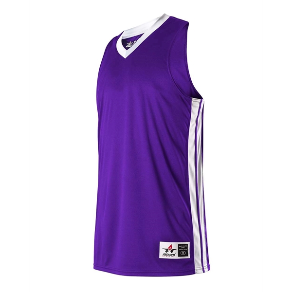 Alleson Athletic Women's Single Ply Basketball Jersey - Alleson Athletic Women's Single Ply Basketball Jersey - Image 6 of 12