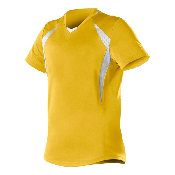 Alleson Athletic Girls' Short Sleeve Fastpitch Jersey - Alleson Athletic Girls' Short Sleeve Fastpitch Jersey - Image 10 of 12