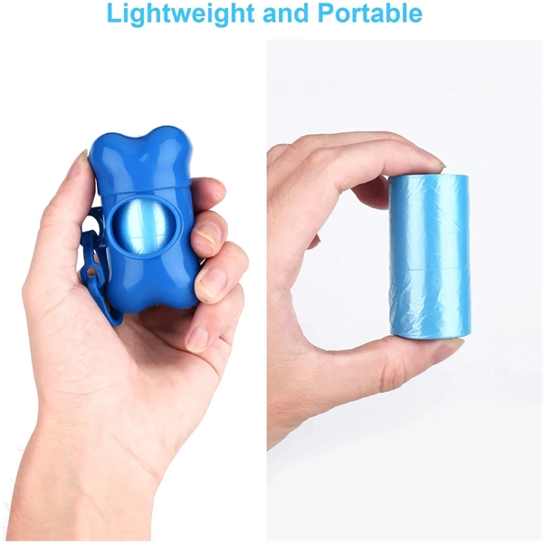 Bone Shaped Pet Waste Disposal Poop Bag Dispenser with Hook - Bone Shaped Pet Waste Disposal Poop Bag Dispenser with Hook - Image 1 of 3