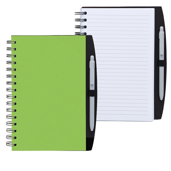 5.25" x 8.25" Spiral Journal with Pen - 5.25" x 8.25" Spiral Journal with Pen - Image 4 of 10