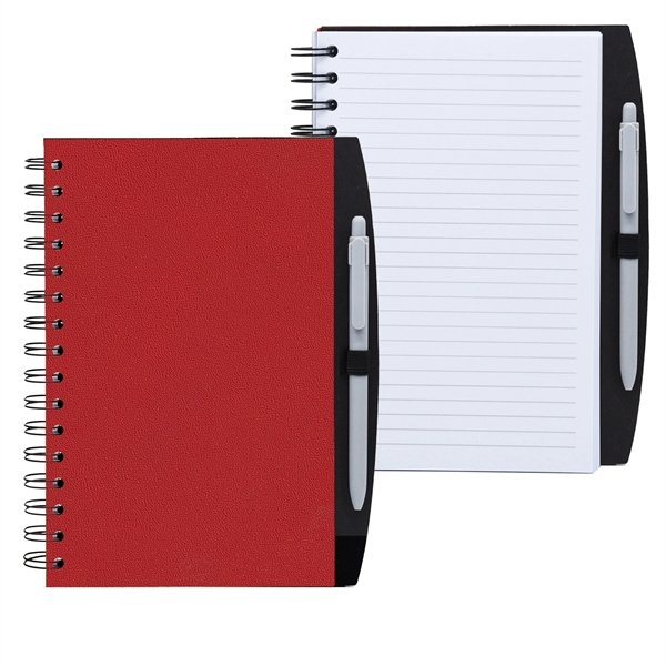 5.25" x 8.25" Spiral Journal with Pen - 5.25" x 8.25" Spiral Journal with Pen - Image 6 of 10