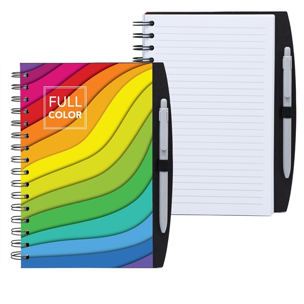 5.25" x 8.25" Spiral Journal with Pen - 5.25" x 8.25" Spiral Journal with Pen - Image 10 of 10