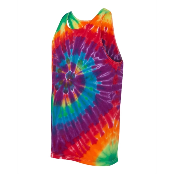 Dyenomite Multi-Color Spiral Tie-Dyed Tank Top - Dyenomite Multi-Color Spiral Tie-Dyed Tank Top - Image 4 of 6