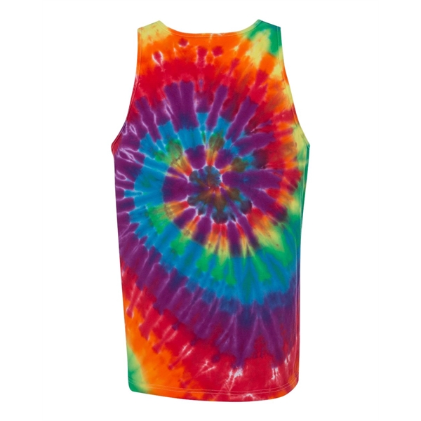 Dyenomite Multi-Color Spiral Tie-Dyed Tank Top - Dyenomite Multi-Color Spiral Tie-Dyed Tank Top - Image 5 of 6