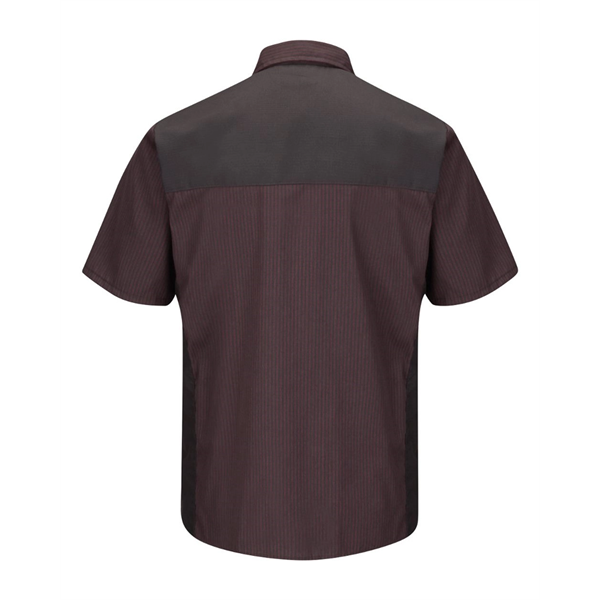 Red Kap Short Sleeve Striped Color Block Shirt - Long Sizes - Red Kap Short Sleeve Striped Color Block Shirt - Long Sizes - Image 4 of 4