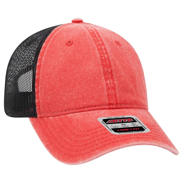 Otto 6 Panel Low Pro Mesh Back Trucker Hat - Otto 6 Panel Low Pro Mesh Back Trucker Hat - Image 3 of 11