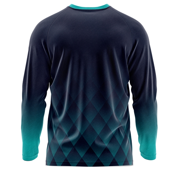 Unisex 180 GSM Poly Interlock Sublimation Long Sleeve Tshirt - Unisex 180 GSM Poly Interlock Sublimation Long Sleeve Tshirt - Image 1 of 1